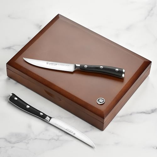 8-Piece Steak Knife Set with Wooden Storage Case