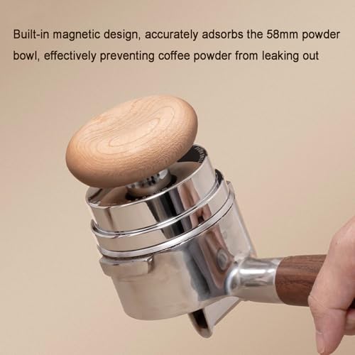 4-Piece 58mm Espresso Tamper Set with WDT Tool & Mat