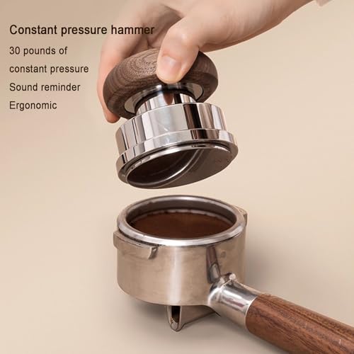 4-Piece 58mm Espresso Tamper Set with WDT Tool & Mat