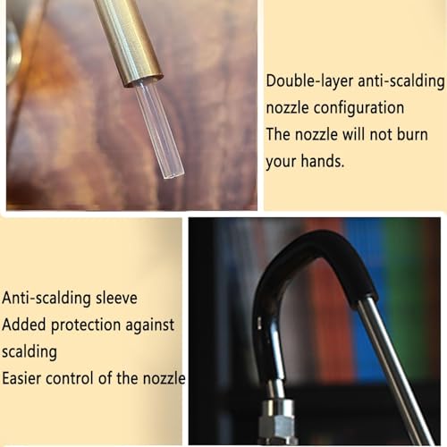 Handheld Steam Milk Frother with Three-Hole Nozzle