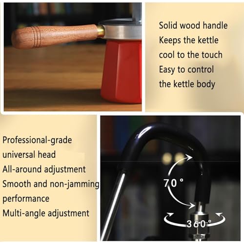 Handheld Steam Milk Frother with Three-Hole Nozzle