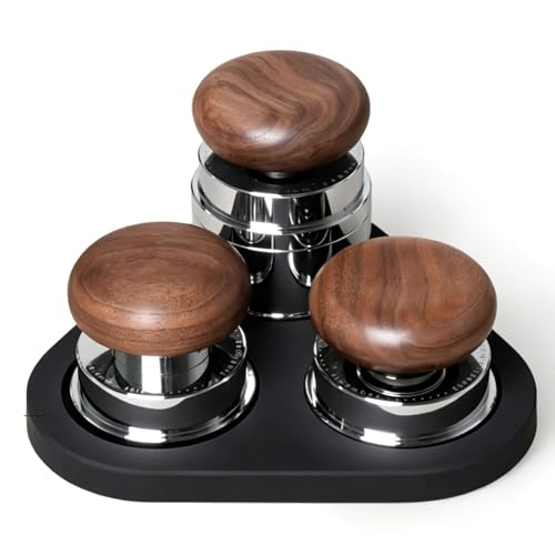 4-Piece 58mm Espresso Tamper Set with WDT Tool & Mat