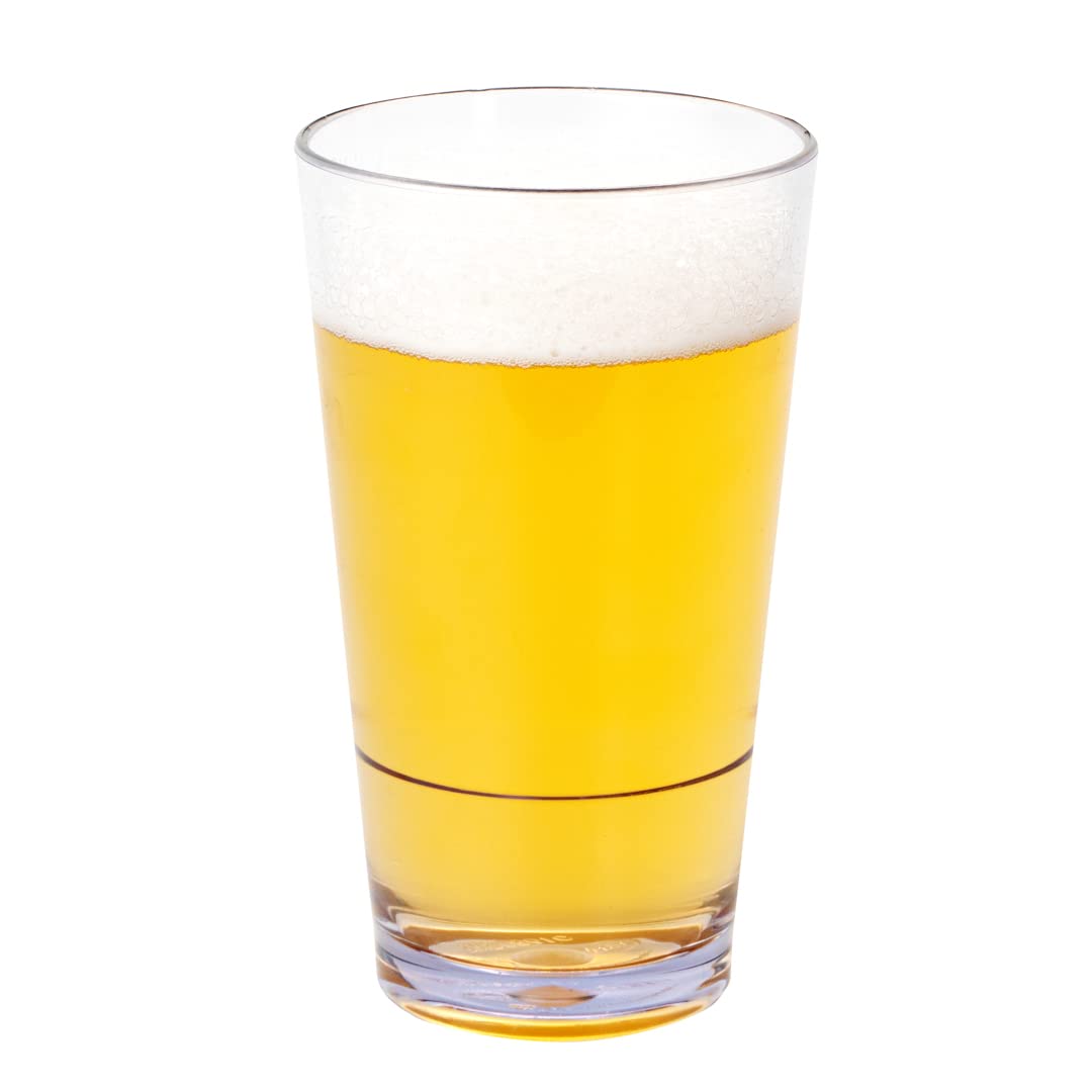Reusable Plastic Drinking Glasses, 9 oz, Set of 12