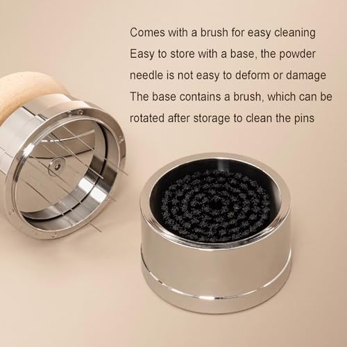 4-Piece 58mm Espresso Tamper Set with WDT Tool & Mat