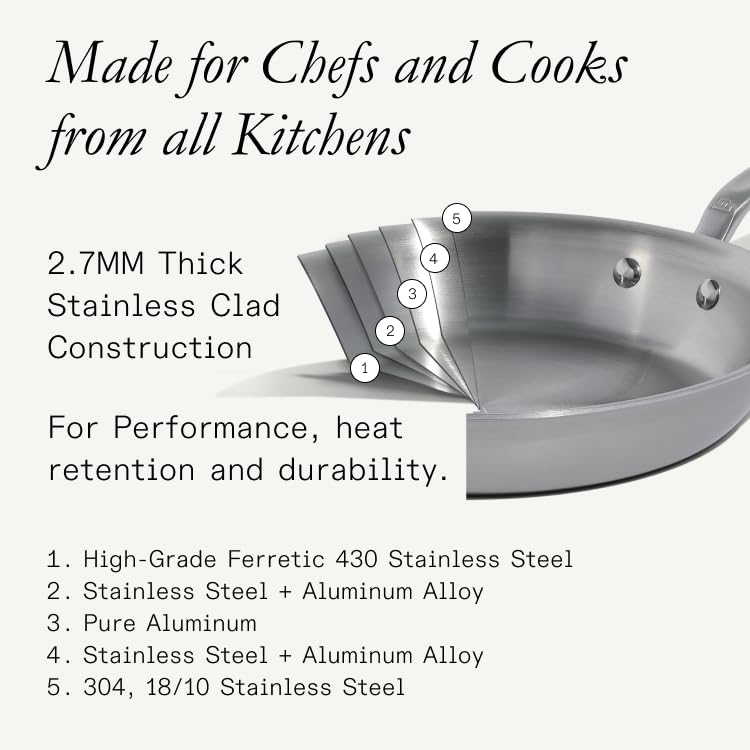 Made In Cookware - 6 Pc Stainless Steel Cookware Set