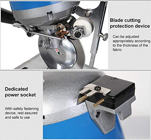 5-Inch High-Power Rotary Fabric Cutting Machine, 220V