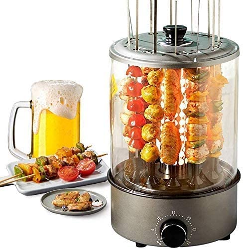 1100W Vertical Electric Rotisserie Grill with 360° Rotation
