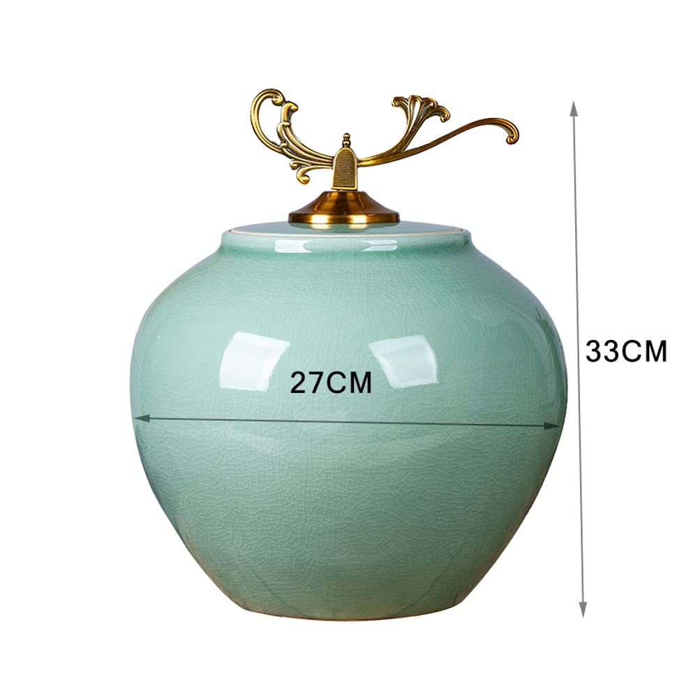 Ceramic Rice and Cereal Storage Dispenser with Sealed Lid