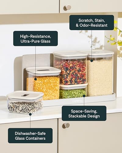 Airtight Glass Food Storage Container Bundle Set
