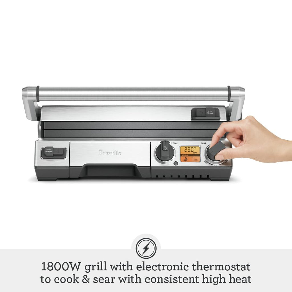 Smart Indoor Grill with Adjustable Temperature Control