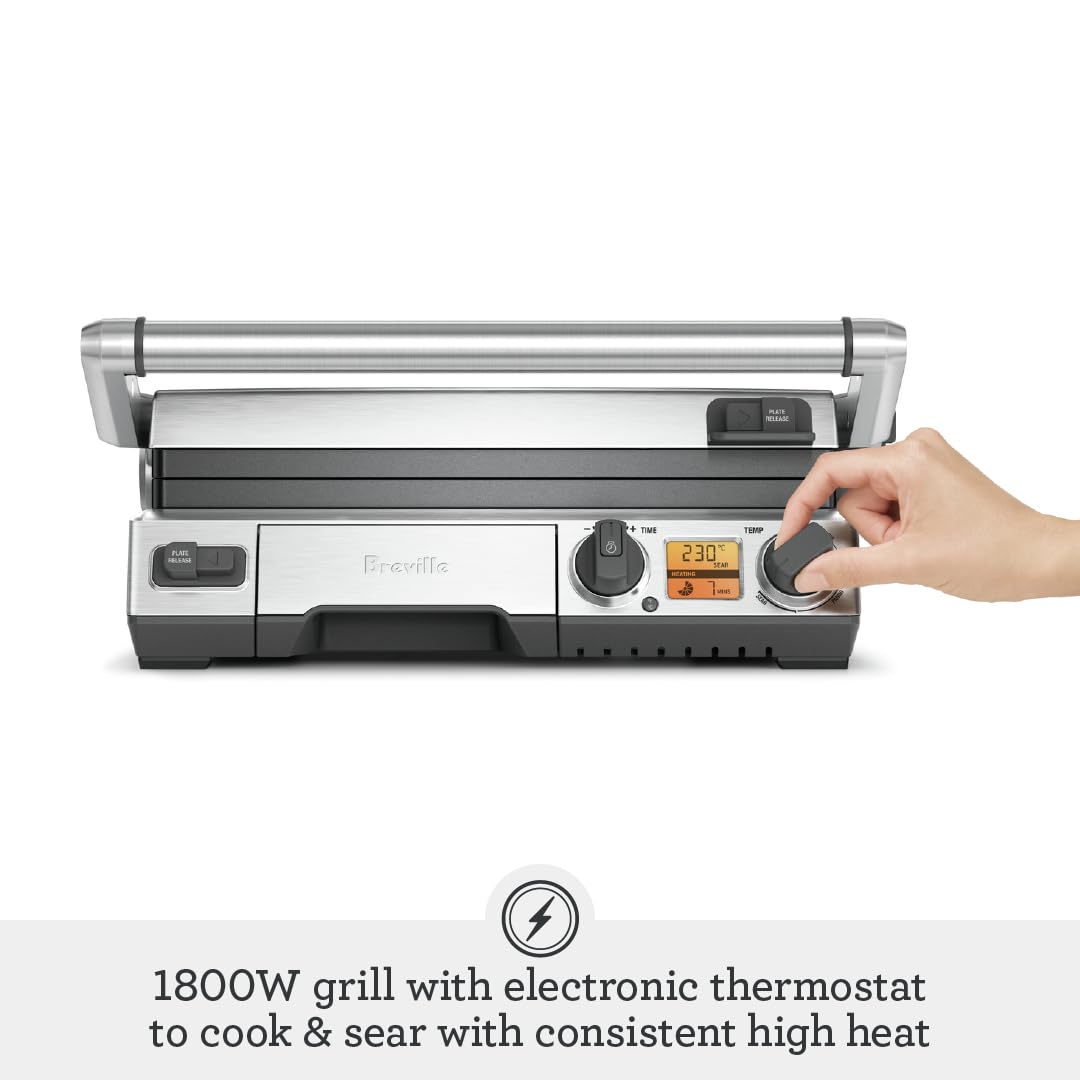 Smart Indoor Grill with Adjustable Temperature Control