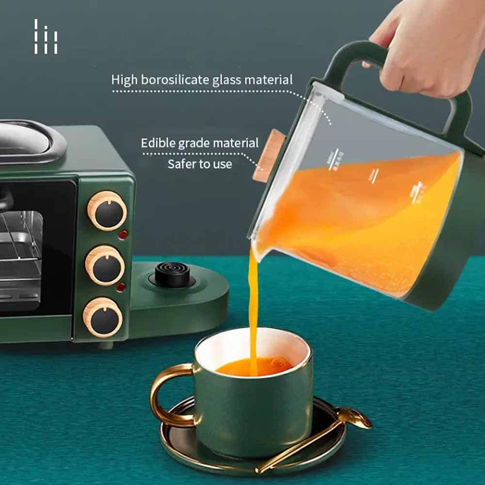 3-in-1 Breakfast Station with Toaster, Kettle & Coffee Maker