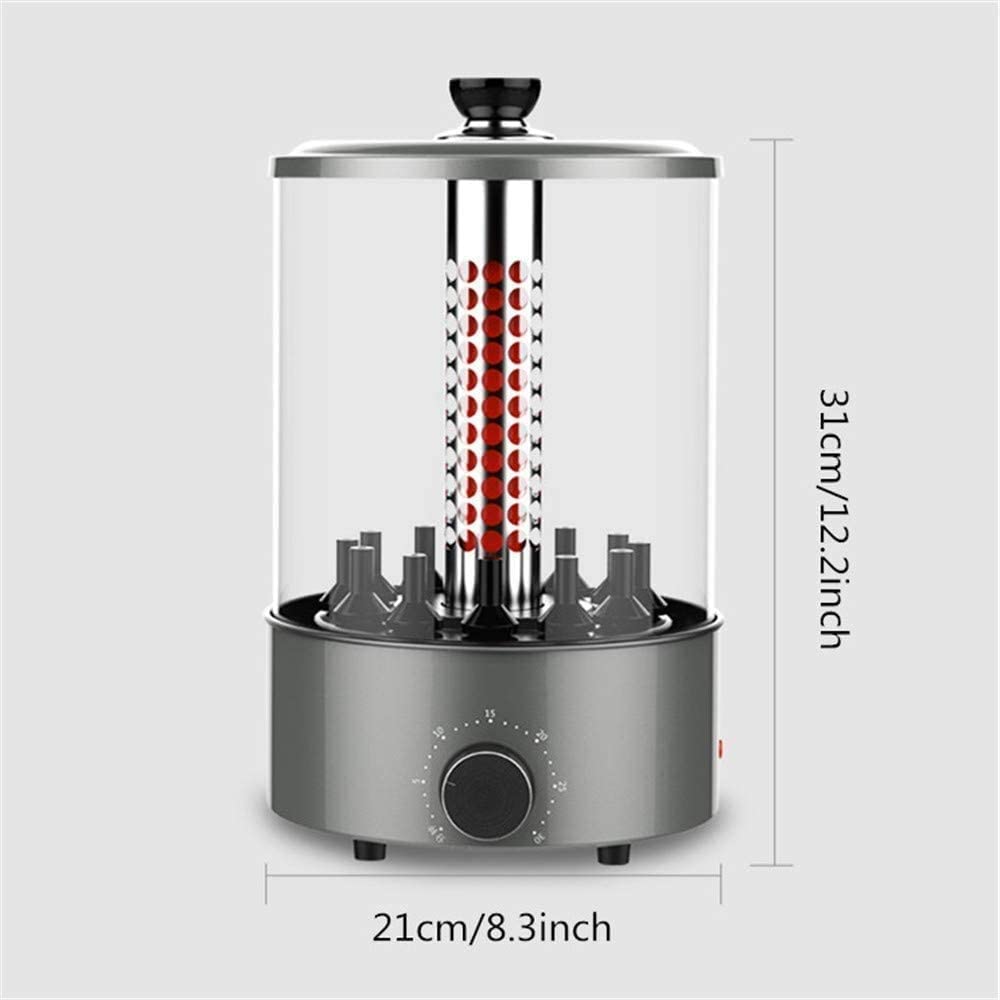 1100W Vertical Electric Rotisserie Grill with 360° Rotation