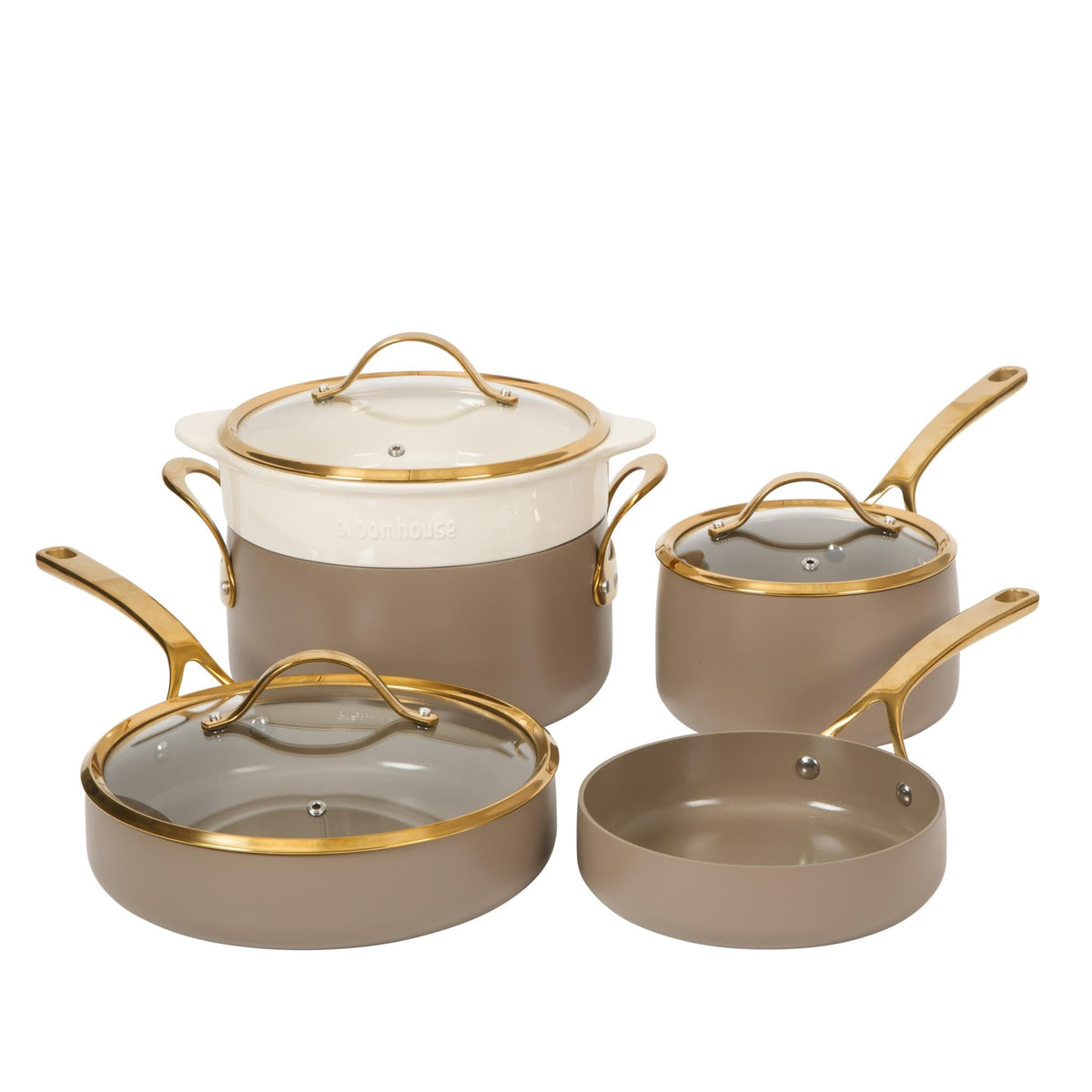 Bloomhouse Heavy Duty Aluminum Premium PFA Free Ceramic Nonstick Cookware