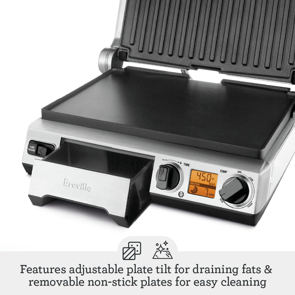 Smart Indoor Grill with Adjustable Temperature Control