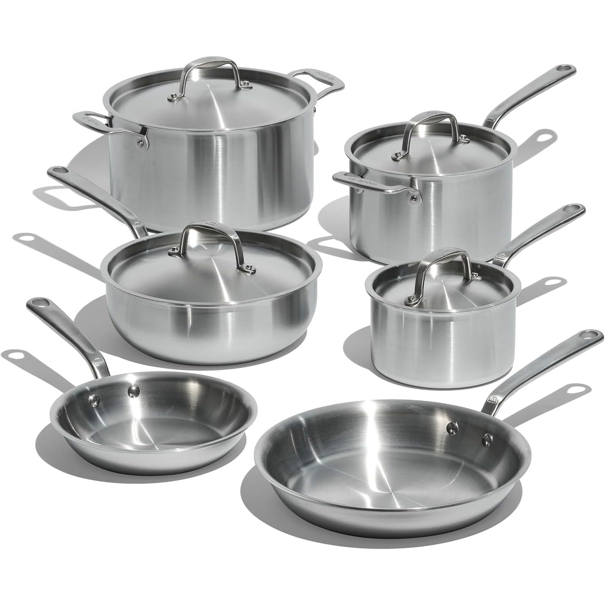 Made In Cookware - 10 Piece Stainless Steel Pot and Pan Set