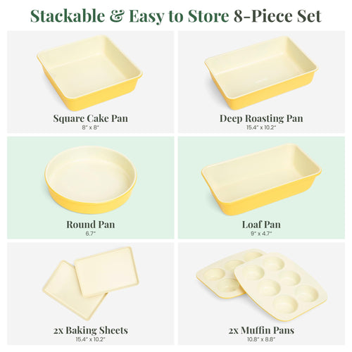 24-Piece Bakeware, Utensil & Trivet Set – Limoncello