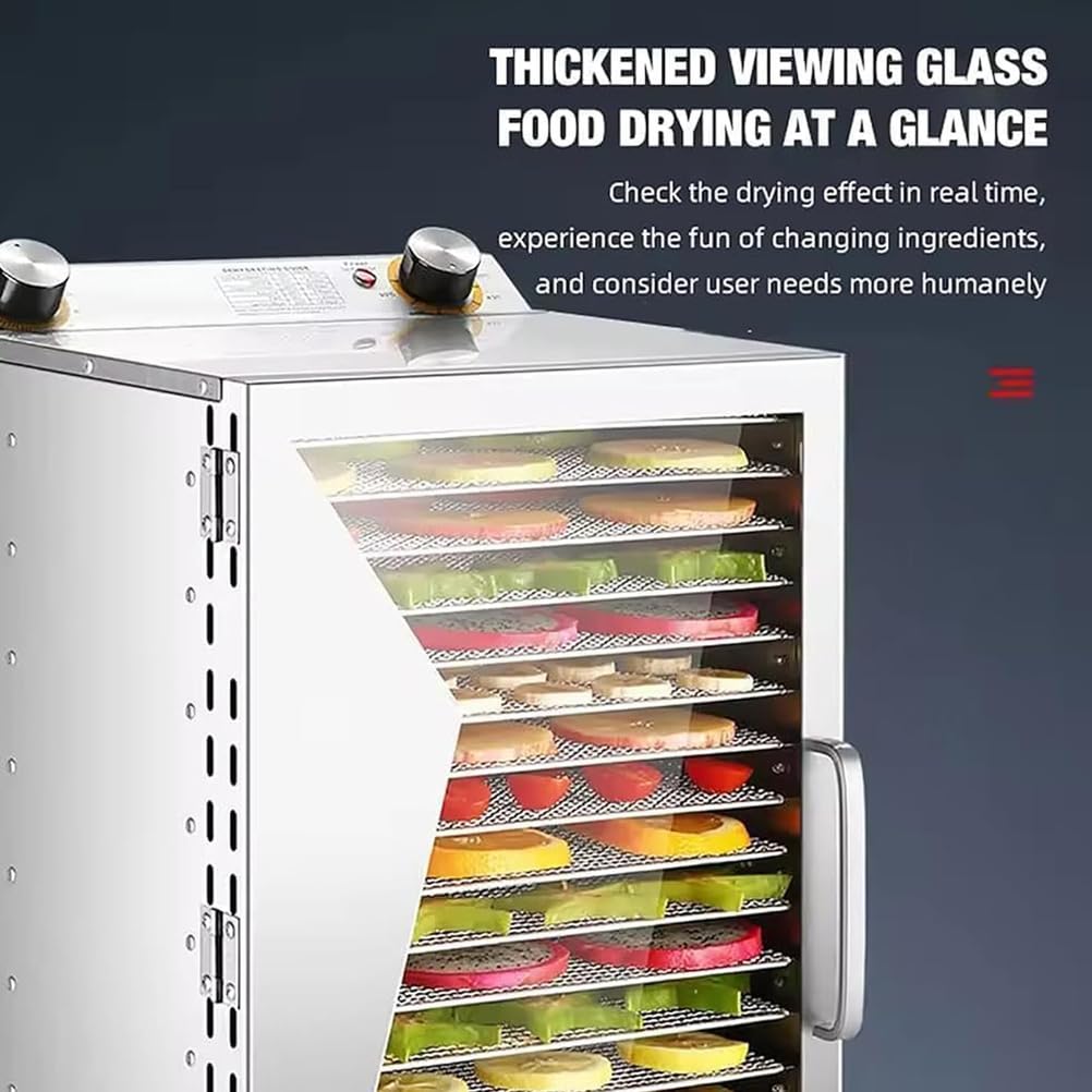 400W Freeze Dryer Machine for Food Preservation - 18 Layers, Adjustable Temperature 35-90℃, Timer Control, 6-Inch Fan for Fruits, Vegetables & Meat Dehydration