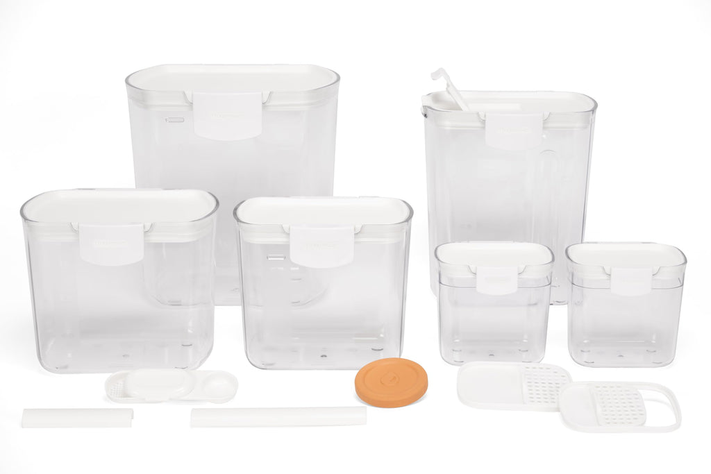 Airtight Baking Ingredient Storage Canister Set with Accessories