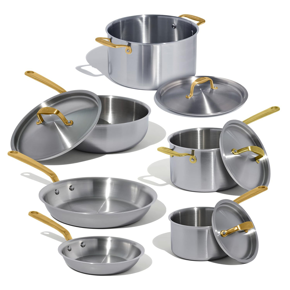 Made In Cookware - 10 Piece Stainless Steel Pot and Pan Set