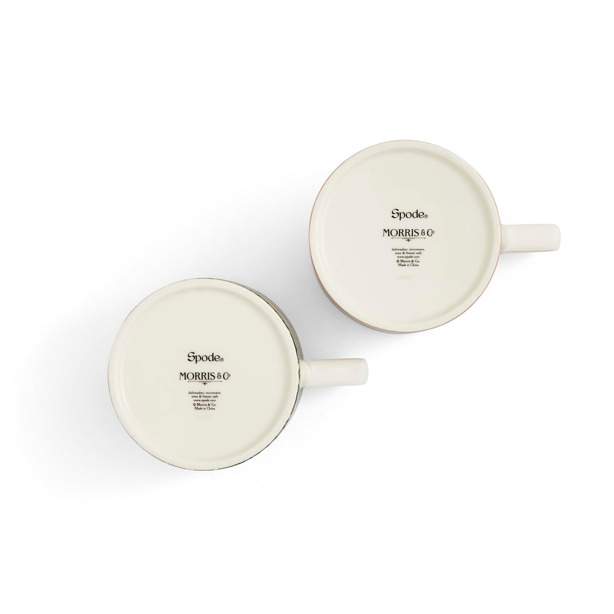 Pimpernel & Forest Hare Porcelain Mugs, 12 oz, Set of 2