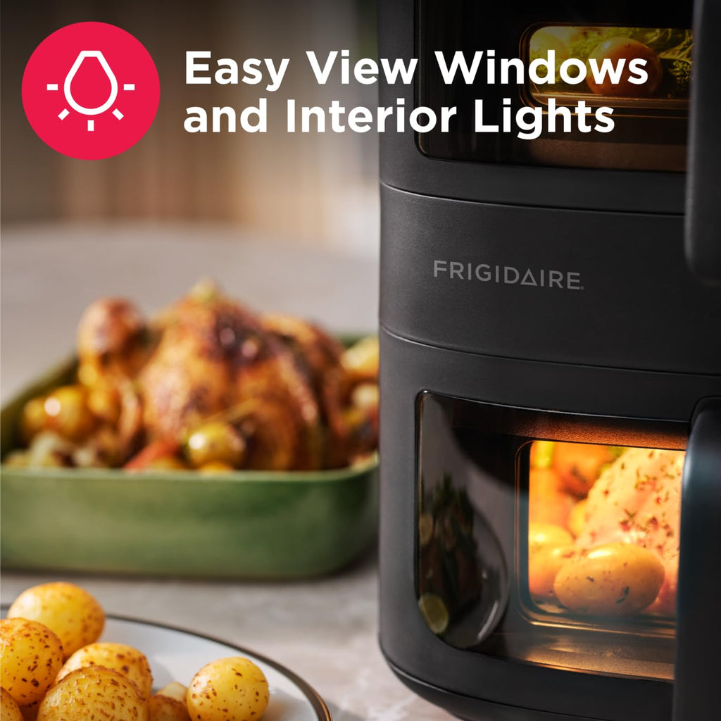 4-in-1 DualZone Stacked Air Fryer, 11.6-Quart Capacity