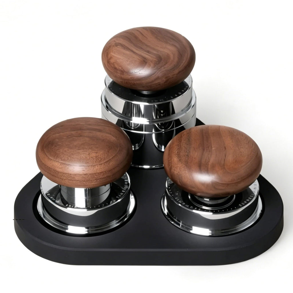 4-Piece 58mm Espresso Tamper Set with WDT Tool & Mat