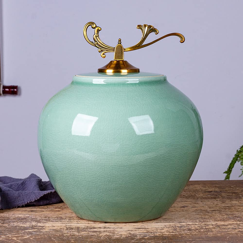 Ceramic Rice and Cereal Storage Dispenser with Sealed Lid