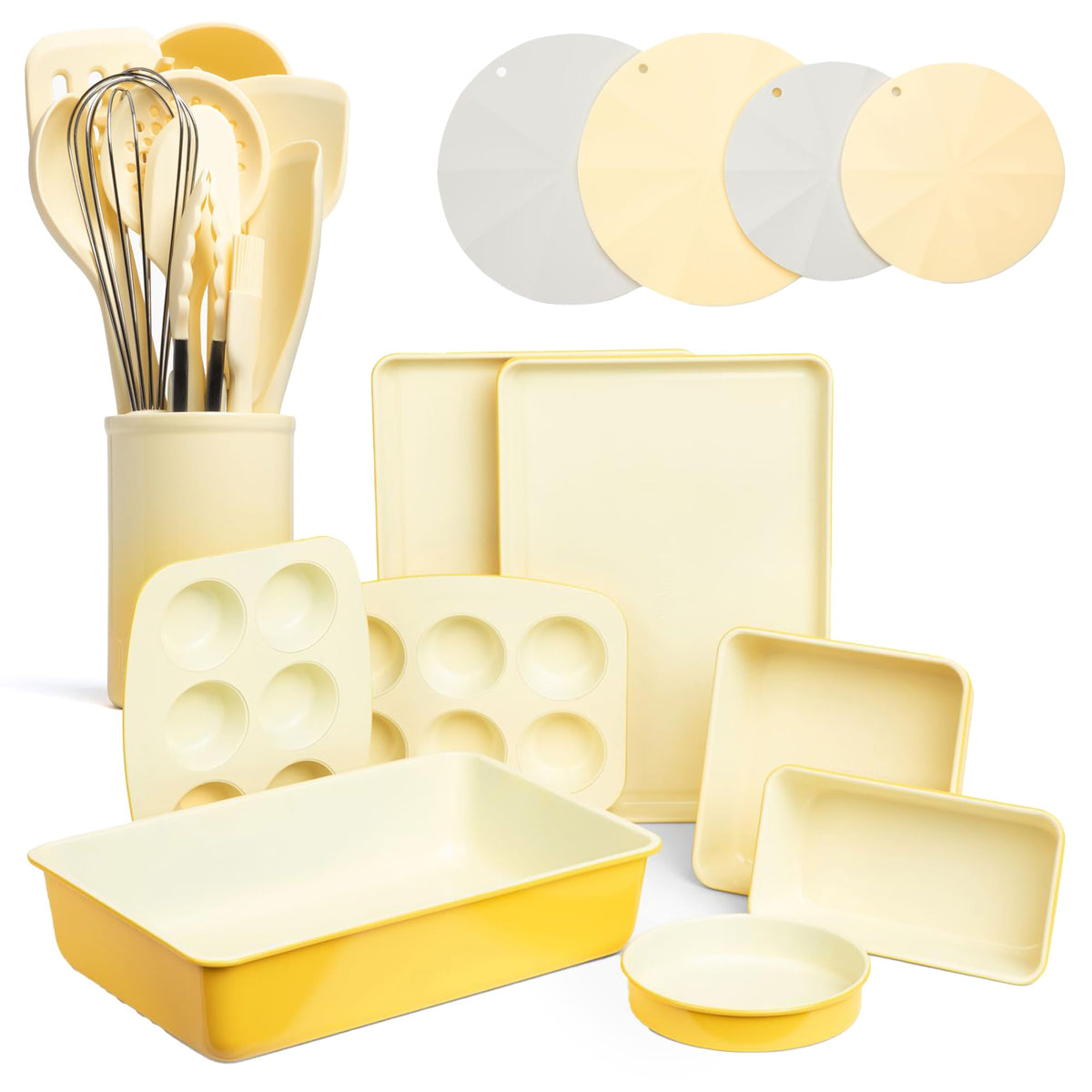 24-Piece Bakeware, Utensil & Trivet Set – Limoncello
