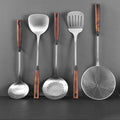 Long-Handle Rice Colander and Soup Skimmer Cooking Spoon