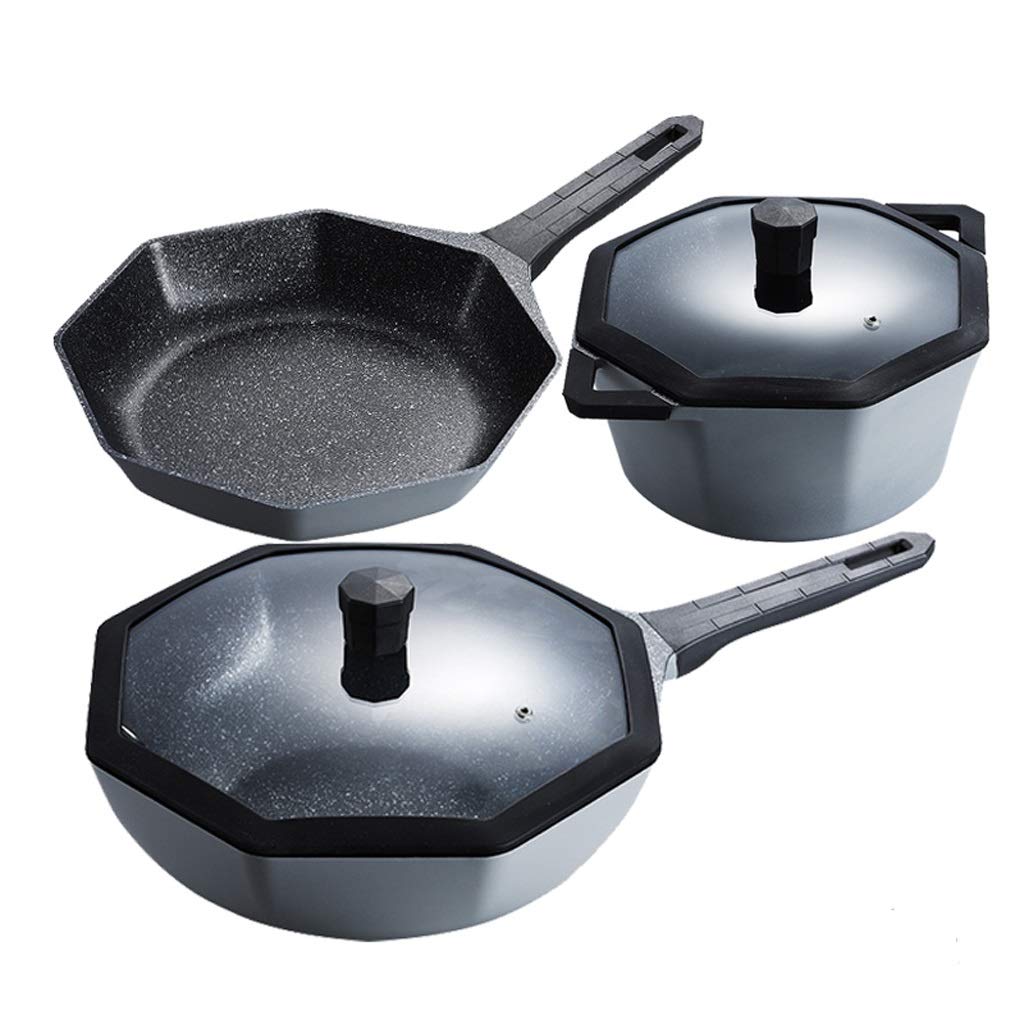 4-Piece Nonstick Pots and Pans Cookware Set for Induction