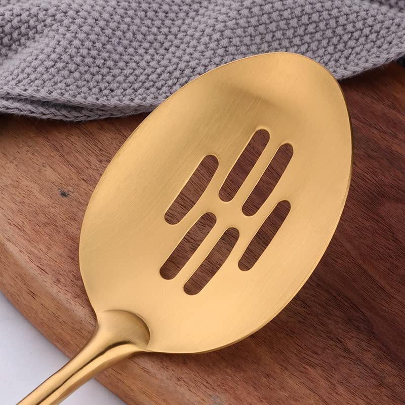 Long-Handle Stainless Steel Cooking Utensil Set