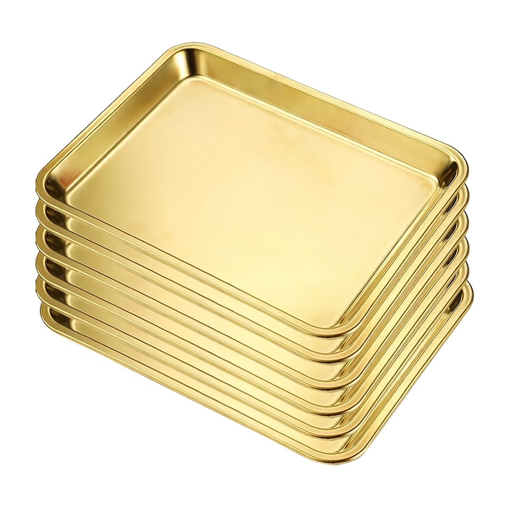 6-Piece Stainless Steel Cookie Sheet Set, 58 x 42 cm