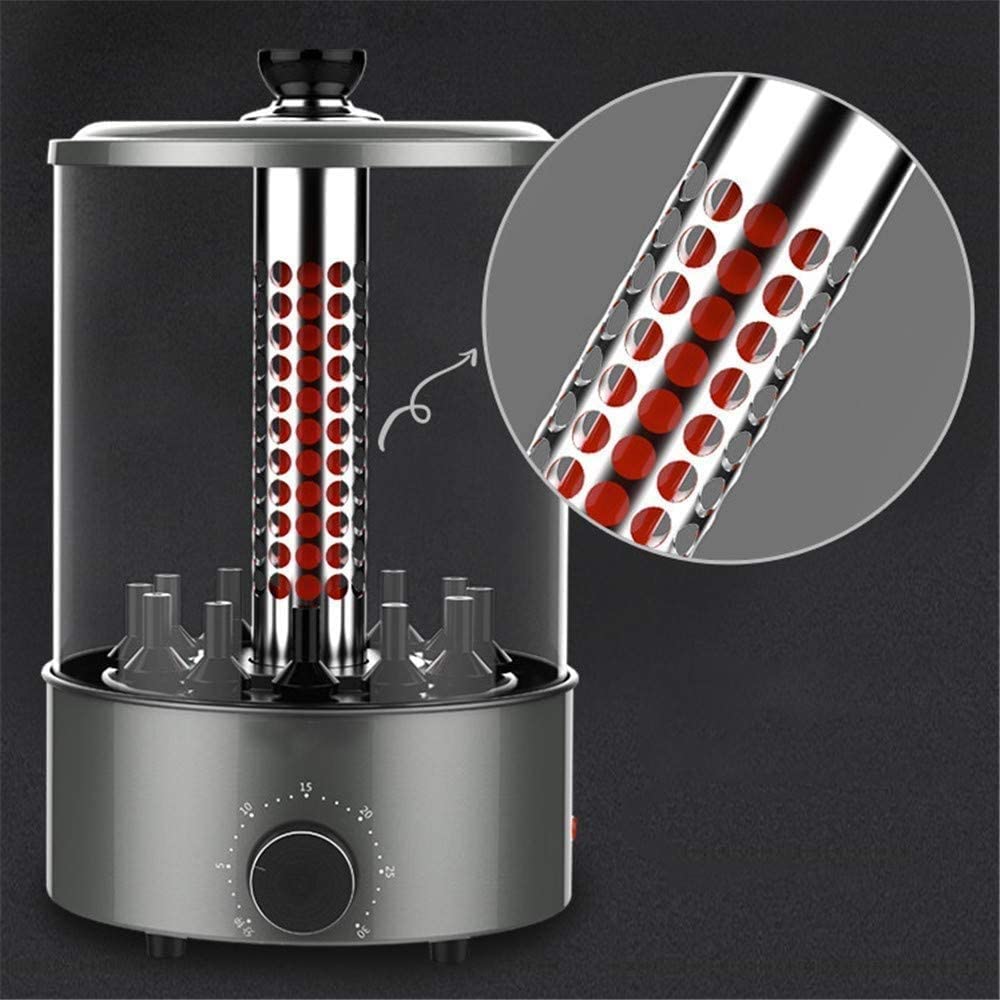 1100W Vertical Electric Rotisserie Grill with 360° Rotation