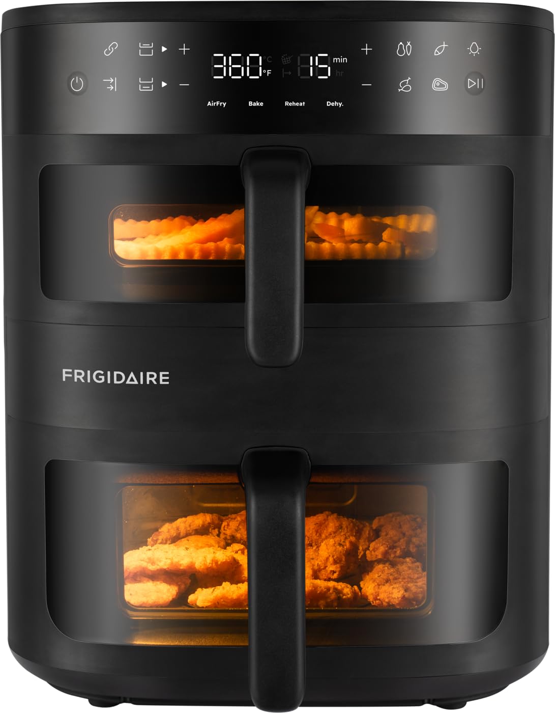 4-in-1 DualZone Stacked Air Fryer, 11.6-Quart Capacity