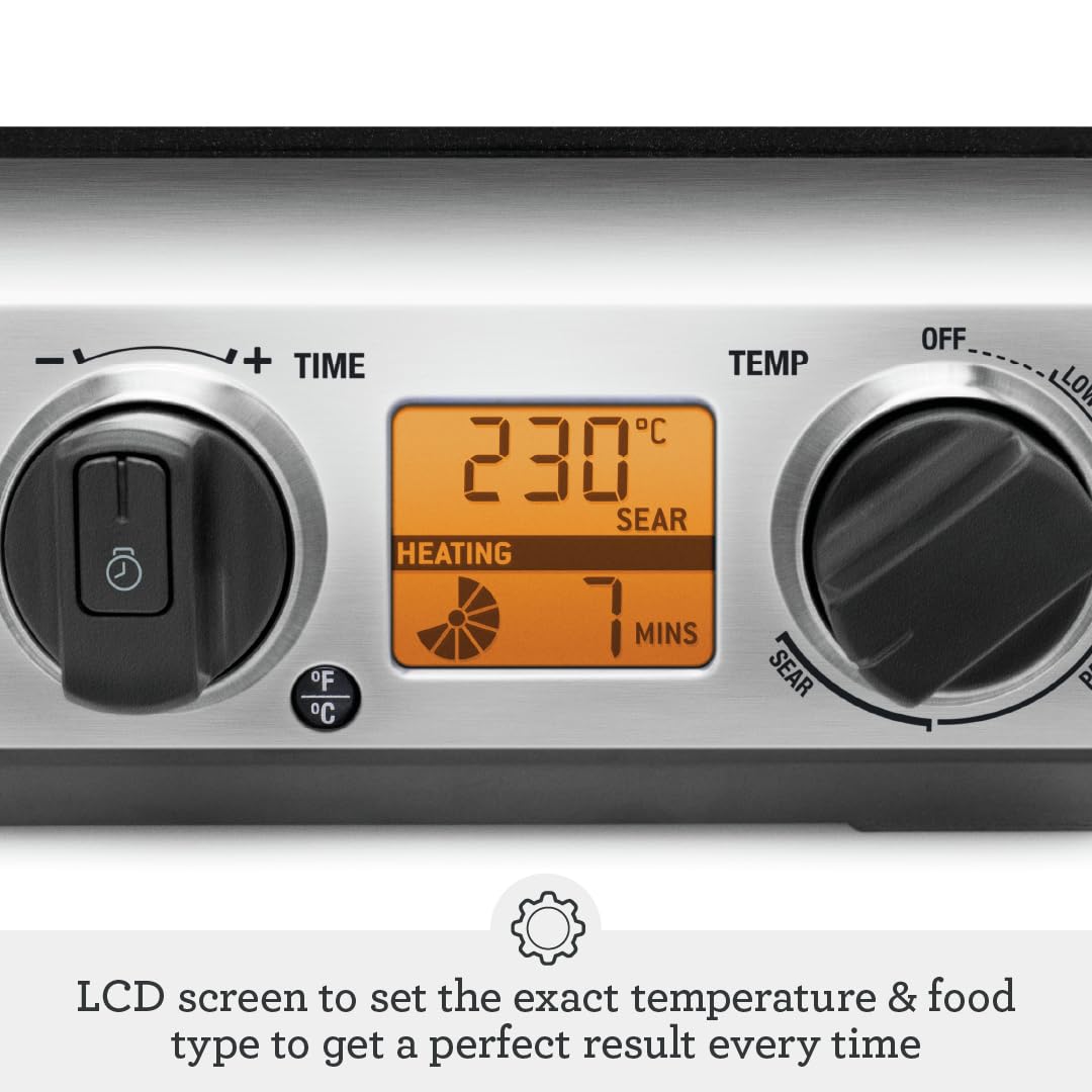 Smart Indoor Grill with Adjustable Temperature Control
