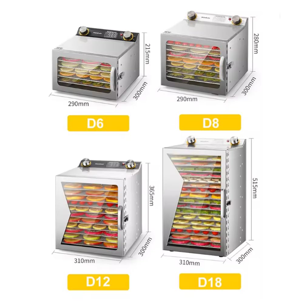 18-Layer Food Dehydrator with Adjustable Temperature & Timer