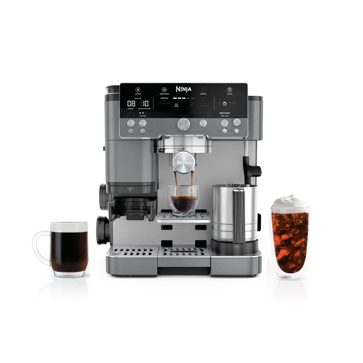 Luxe Café Espresso & Drip Coffee Maker Combination System