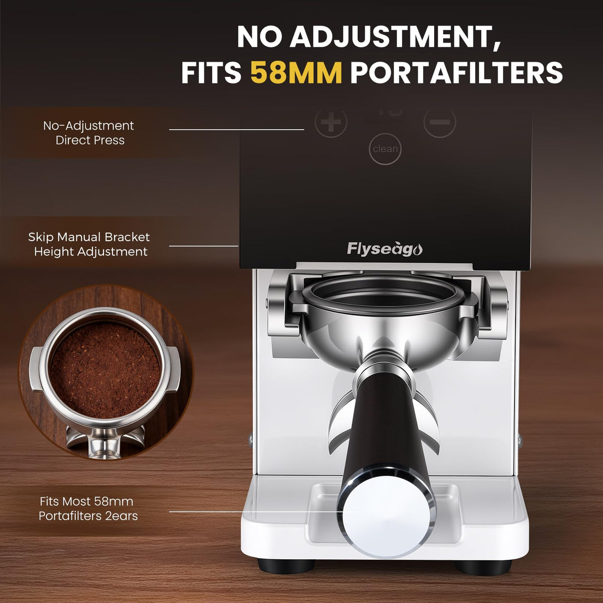 Automatic 58mm Espresso Tamper with Touch Control