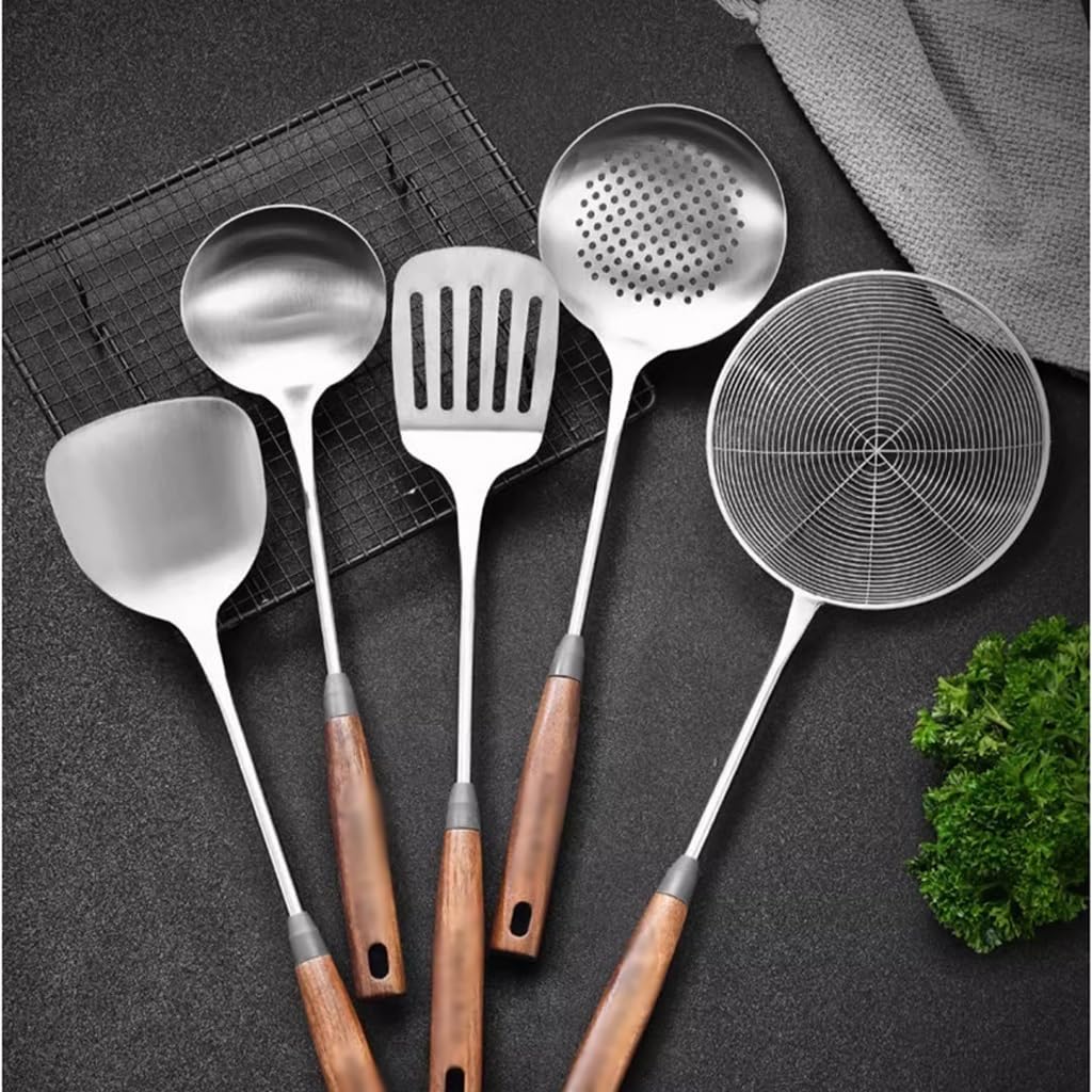 Tableware Spoon Ladle Long Rice Colander Soup Skimmer Cooking Spoons Scoop Kitchen Tool