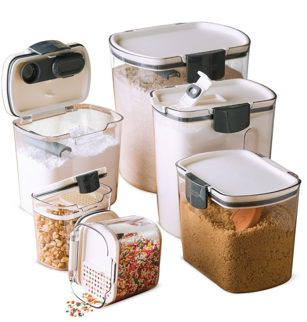 Airtight Baking Ingredient Storage Canister Set with Accessories