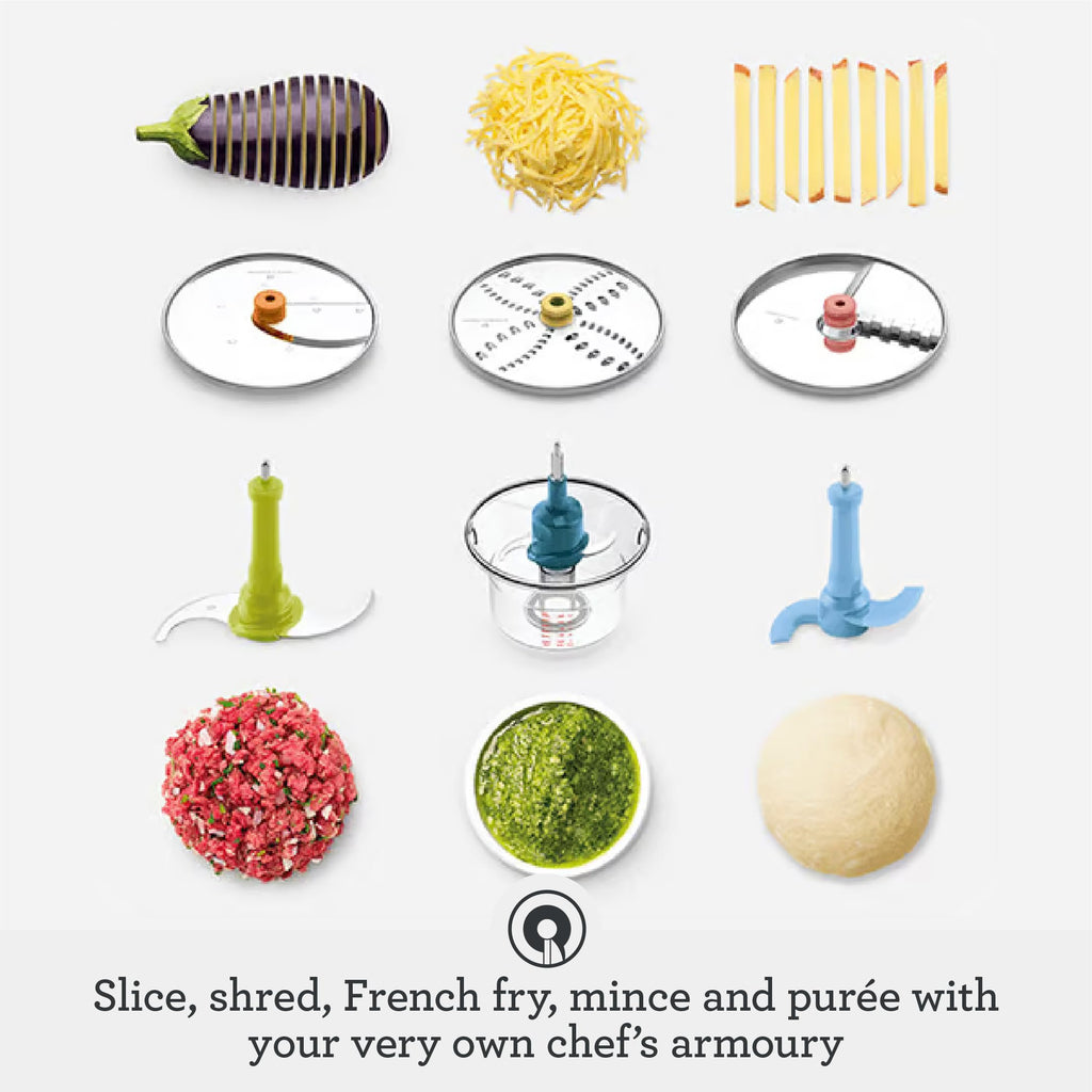 16-Cup Food Processor & Dicer with Stainless Steel Finish