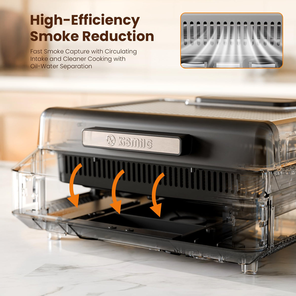 2-in-1 Smokeless Indoor Grill & Electric Griddle