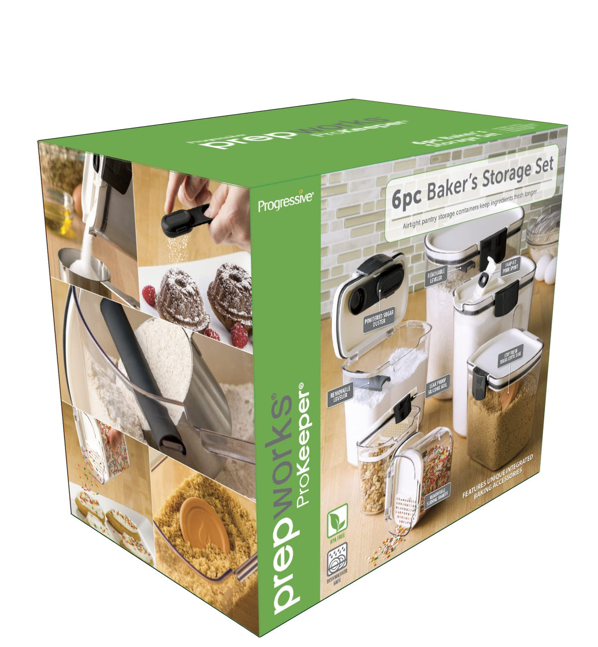 Airtight Baking Ingredient Storage Canister Set with Accessories