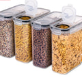 Airtight Cereal and Rice Dispenser Set, 4-Piece