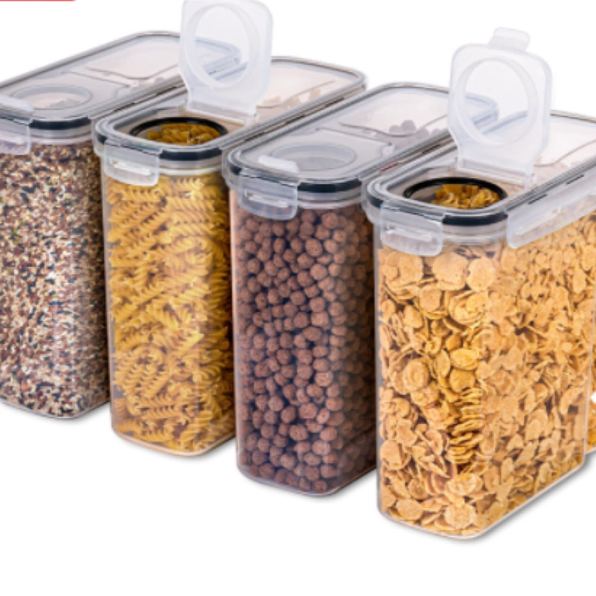 Airtight Cereal and Rice Dispenser Set, 4-Piece