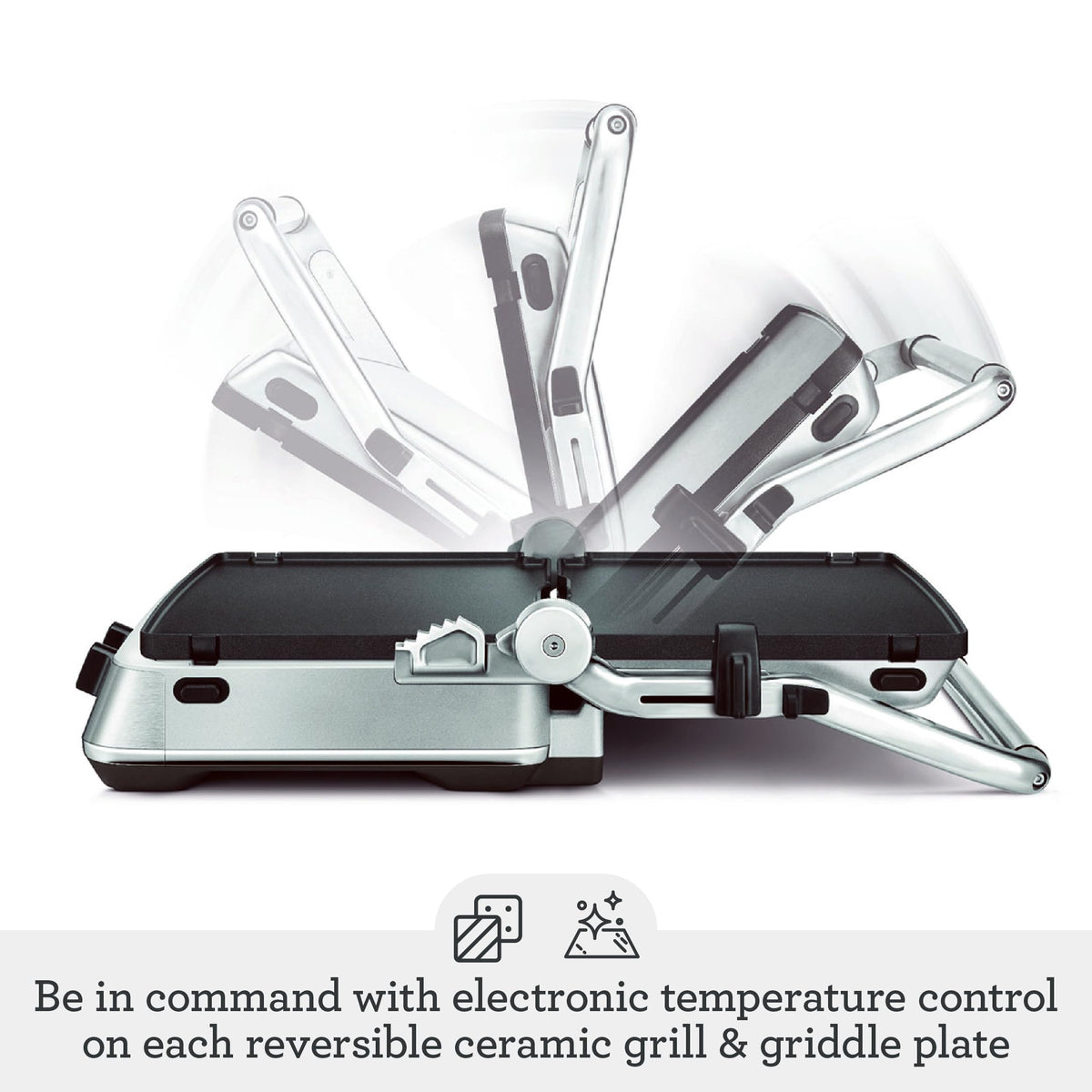 Sear & Press Indoor Grill with Adjustable Temperature Control