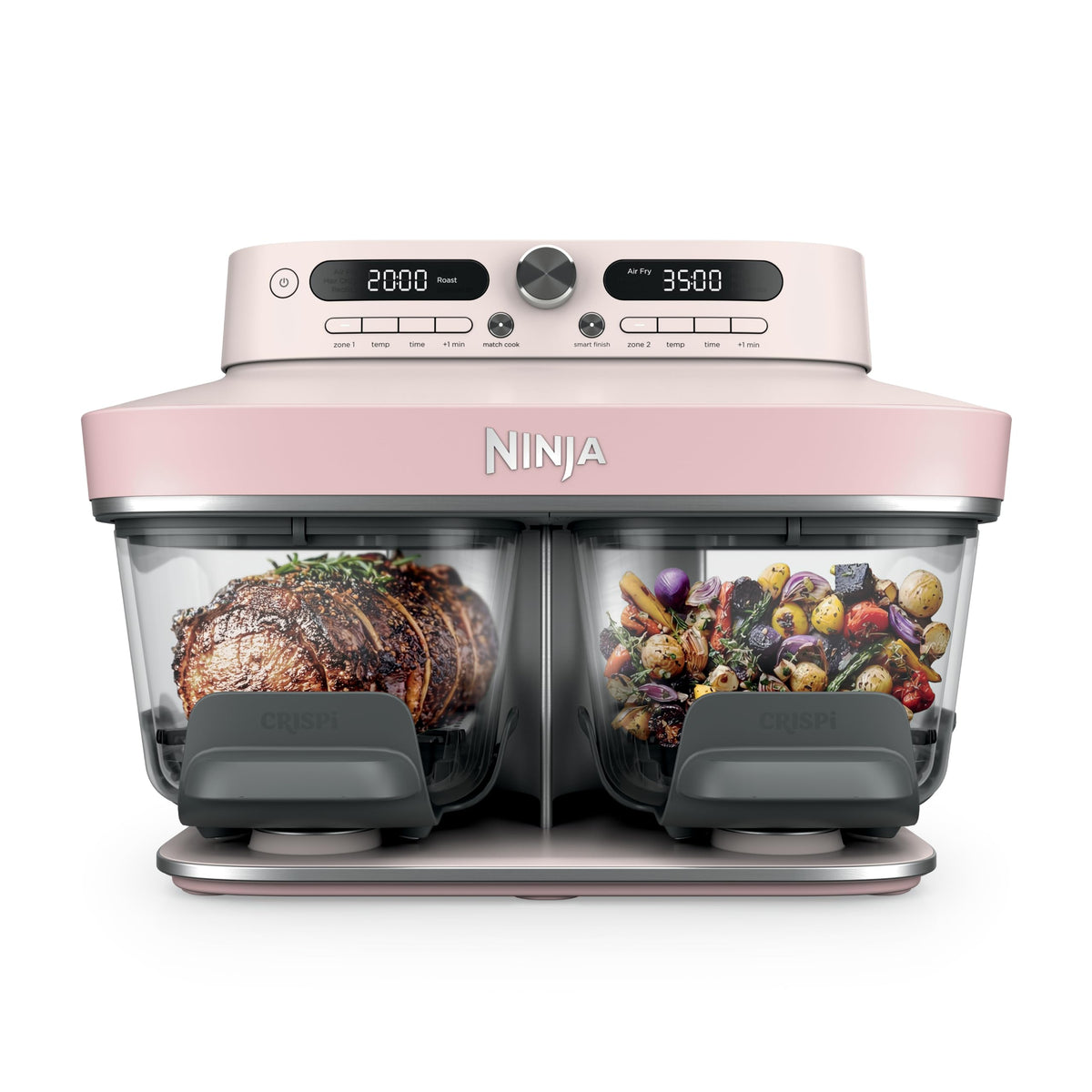 6-in-1 DualZone Glass Air Fryer with Dual Cooking Zones