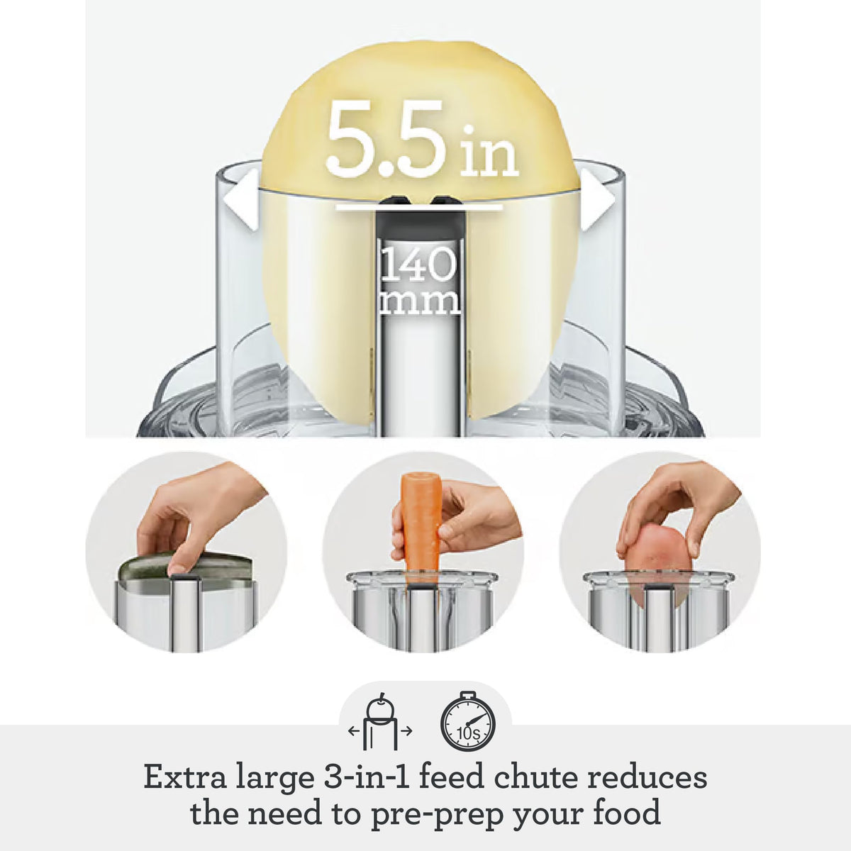16-Cup Food Processor & Dicer with Stainless Steel Finish