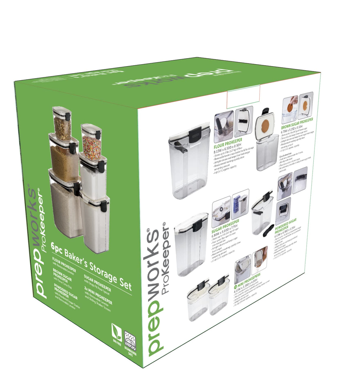 Airtight Baking Ingredient Storage Canister Set with Accessories